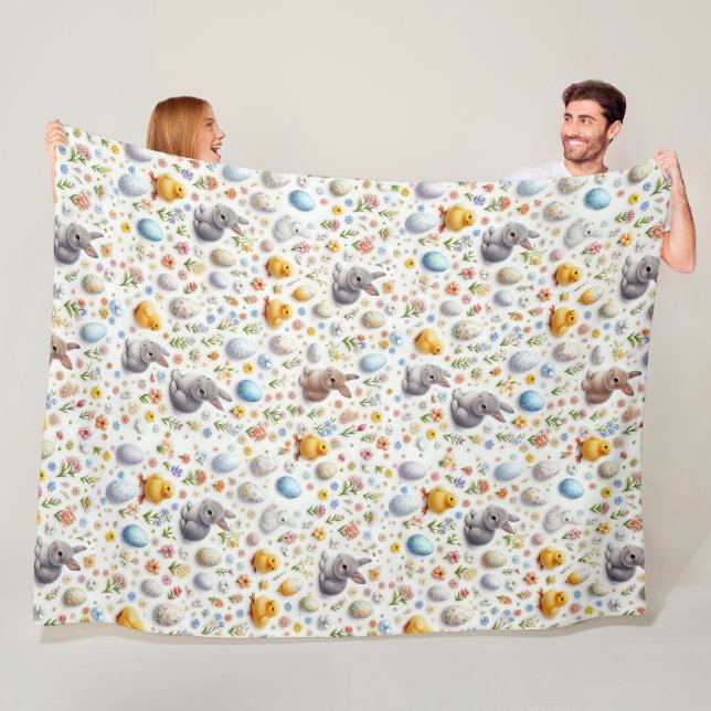 Baby and Infant Fleece Blanket – Soft Bunnies (In Situ)