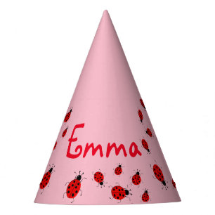 Baby and Kids, cute ladybugs, personalized Party Hat