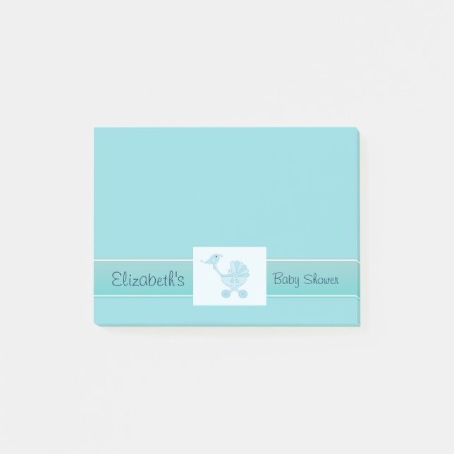 Baby and Mommy Bluebirds Baby Shower Post-it Notes (Front)