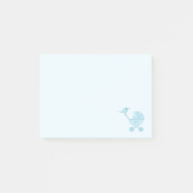 Baby and Mommy Bluebirds Nursery Post-it Notes (Front)