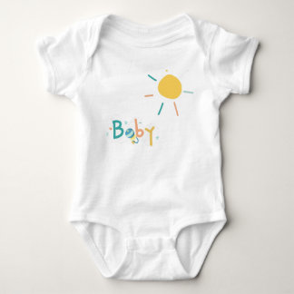 baby and sun bodysuit