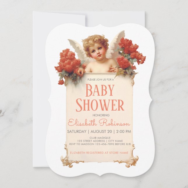 Baby Angel Shower Personalized (Front)