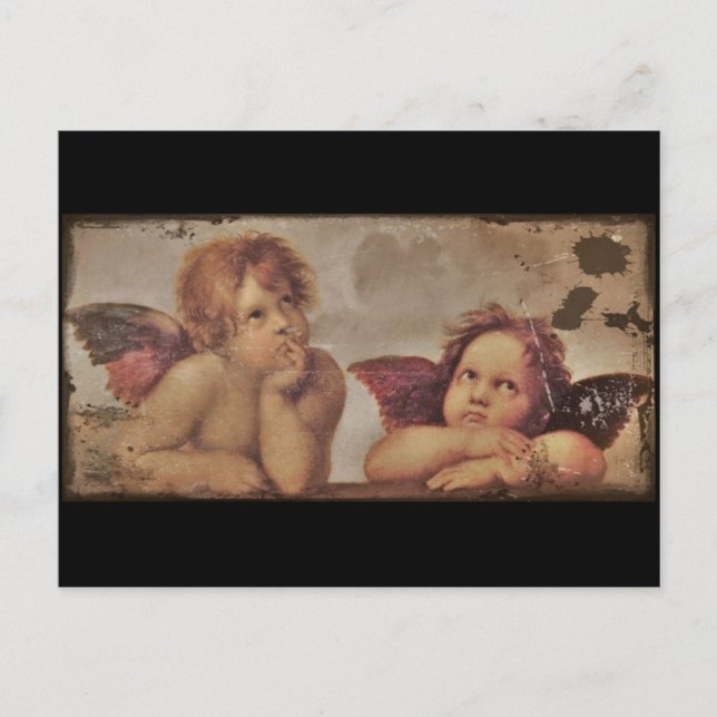 Baby Angels by Raphael Postcard (Front)
