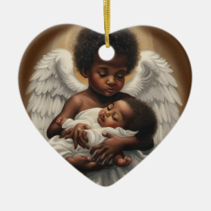 baby angels ceramic ornament