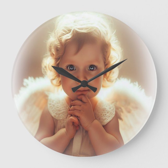 Baby Angels Large Clock (Front)