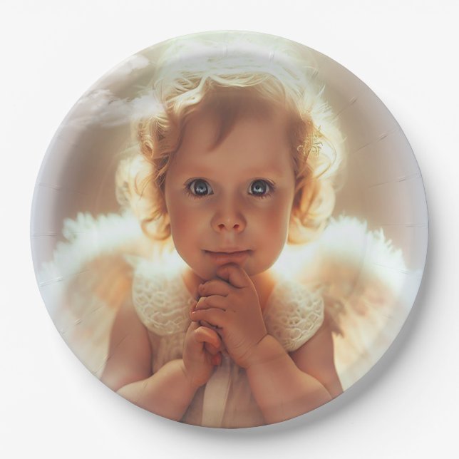 BAby Angels Paper Plates (Front)