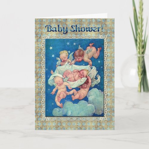 Baby Angels Shower Invitation