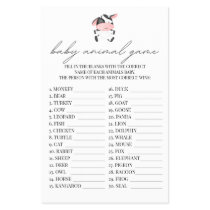 Baby Animal Game Pink Cow Baby Shower Farm Western Flyer