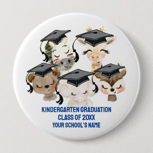 Baby Animal Graduates 4 Inch Button