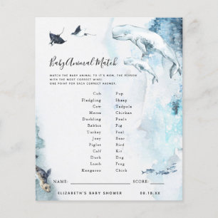 Baby Animal Match   Baby Shower Game