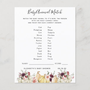 Baby Animal Match   Baby Shower Game