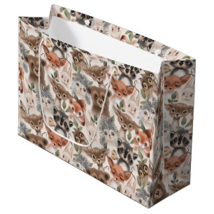 Baby Animal Pattern Large Gift Bag