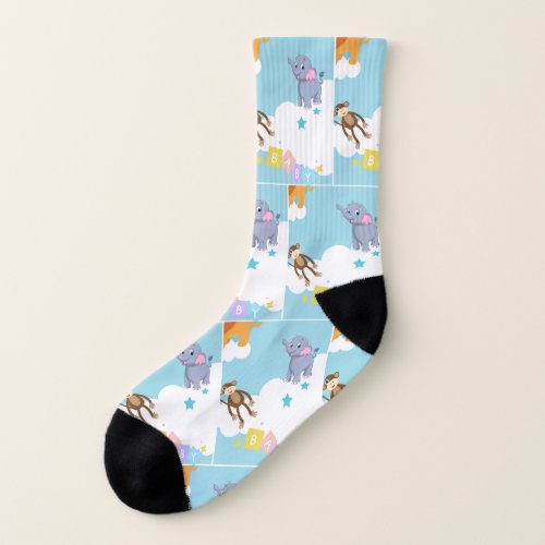  Baby Animal Printed Socks for Little Feet