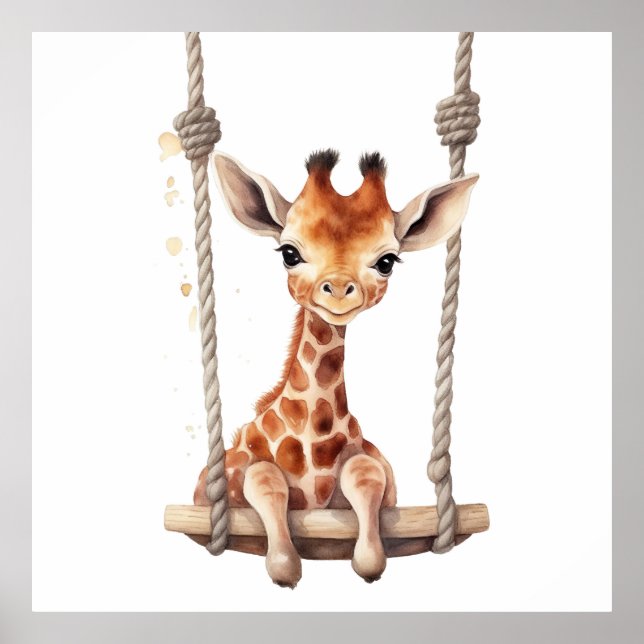 Baby Animal Prints for Nursery, Safari poster (Front)