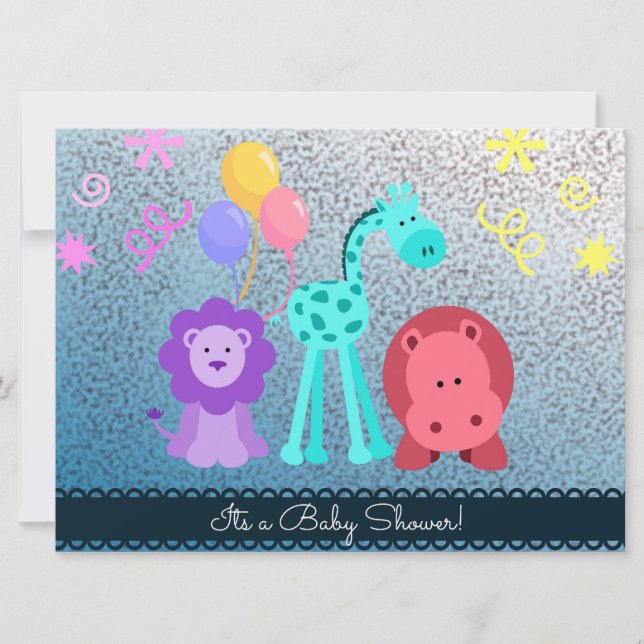 Baby Animal Shower Invite (Front)