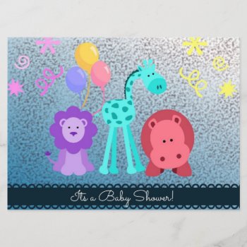 Baby Animal Shower Invite by sharpcreations at Zazzle