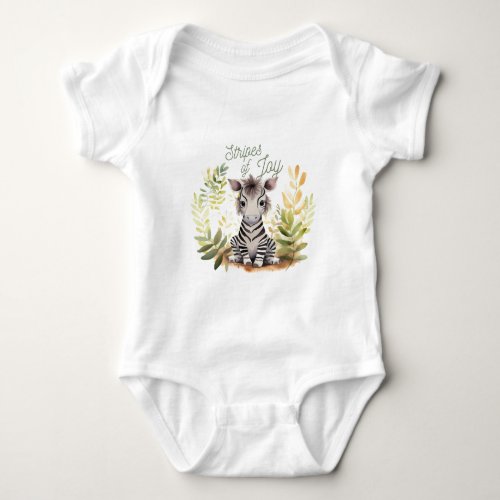 Baby animal zebra cute design baby bodysuit