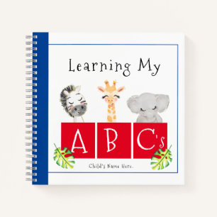 Baby Animals ABC Spiral Notebook