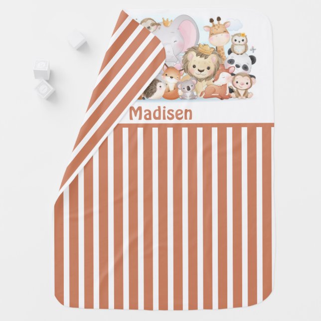 Baby Animals Baby Blanket (In Situ)