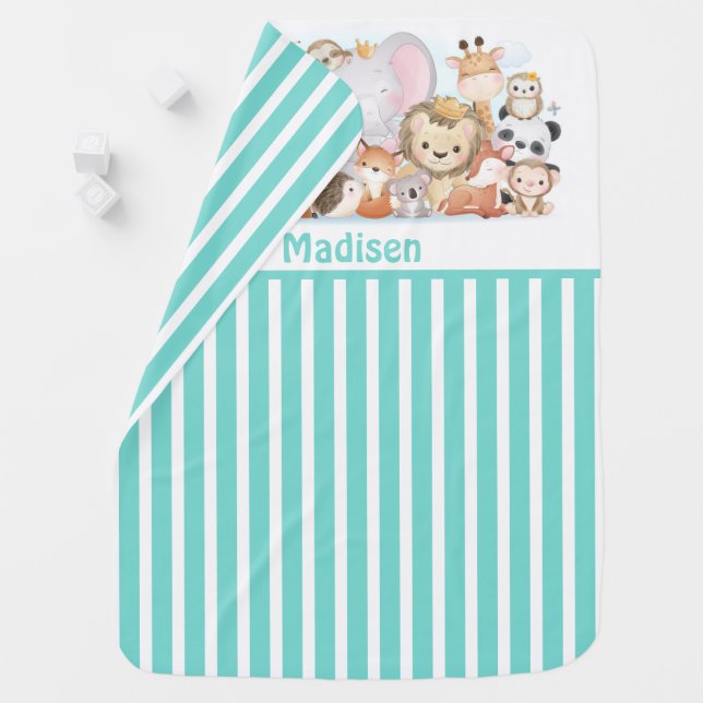 Baby Animals Baby Blanket (In Situ)