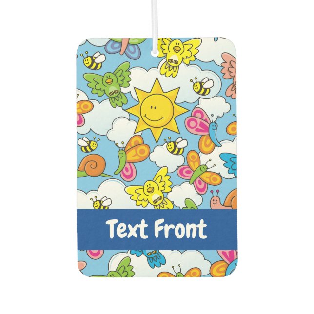 Baby Animals Background Air Freshener (Front)