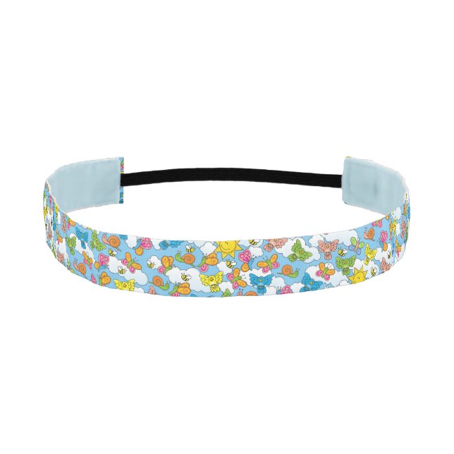 Baby Animals Background Athletic Headband (Front)