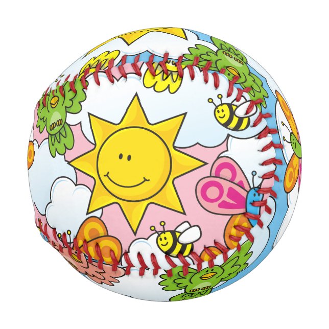 Baby Animals Background Baseball (Front Right)
