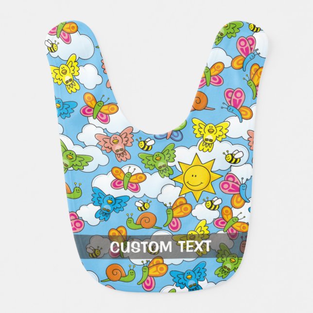 Baby Animals Background Bib (Front)