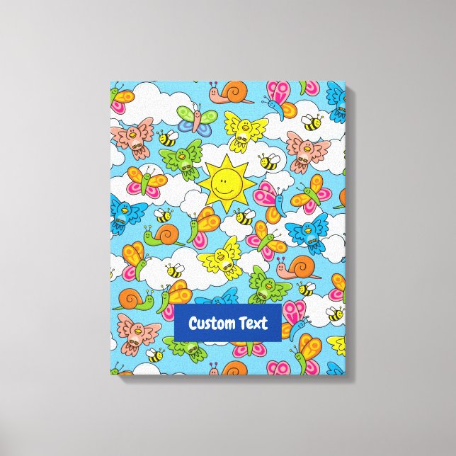 Baby Animals Background Canvas Print (Front)