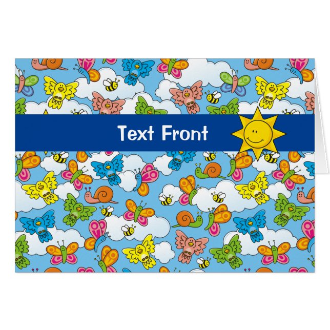 Baby Animals Background Cards (Front Horizontal)