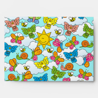 Baby Animals Background Envelope