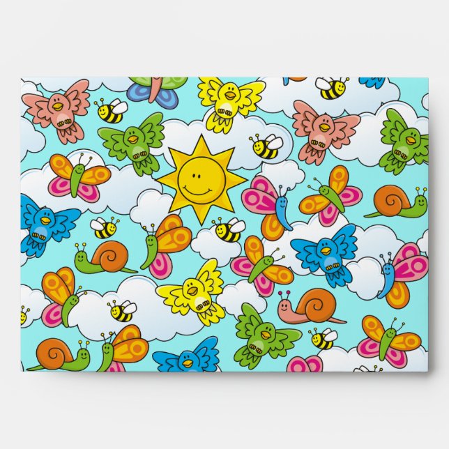 Baby Animals Background Envelope (Front)