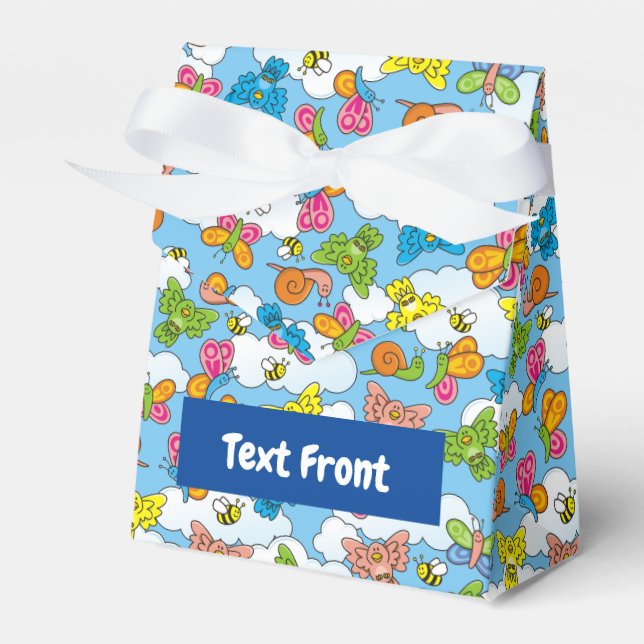 Baby Animals Background Favor Boxes (Front Side)