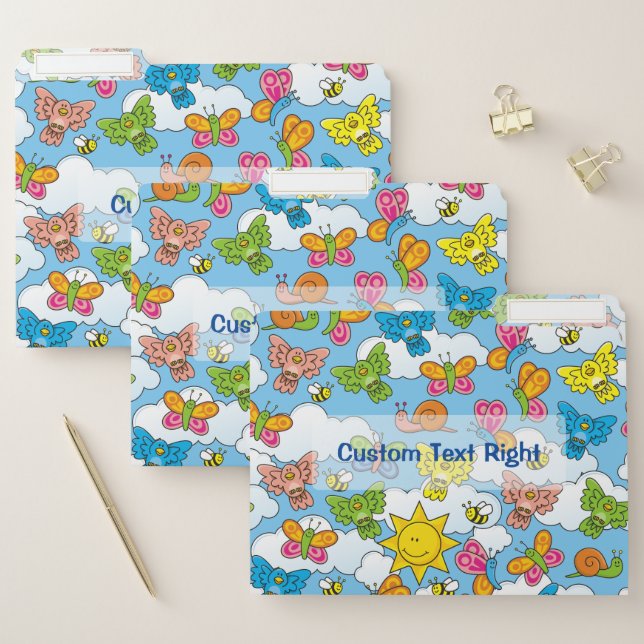 Baby Animals Background File Folder (Set)