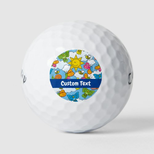 Baby Animals Background Golf Balls