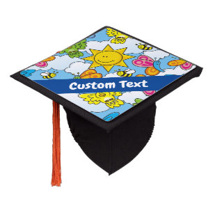 Baby Animals Background Graduation Cap Topper