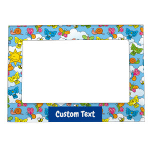 Baby Animals Background Magnetic Frame