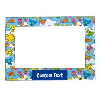 Baby Animals Background Magnetic Frame