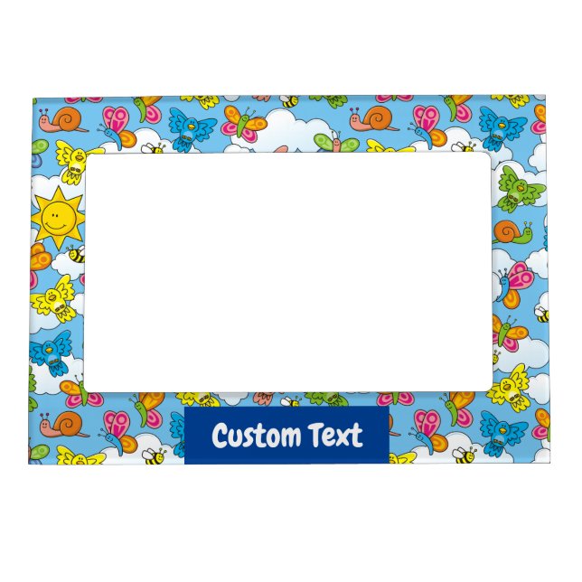 Baby Animals Background Magnetic Frame (Front)