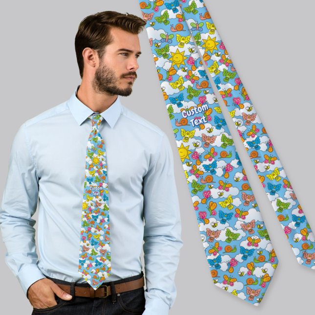 Baby Animals Background Neck Tie (Creator Uploaded)