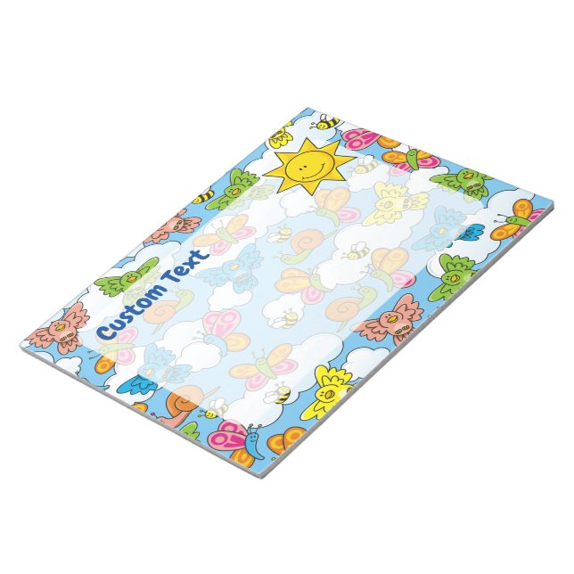 Baby Animals Background Notepad (Angled)