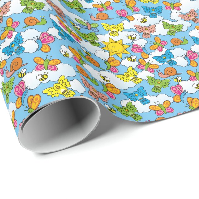 Baby Animals Background Wrapping Paper (Roll Corner)