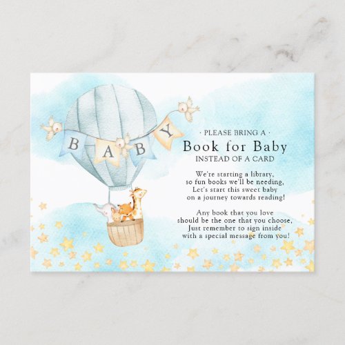 Baby Animals  Balloon Ride Book for Baby Card