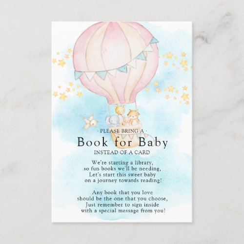 Baby Animals  Balloon Ride Book for Baby Card