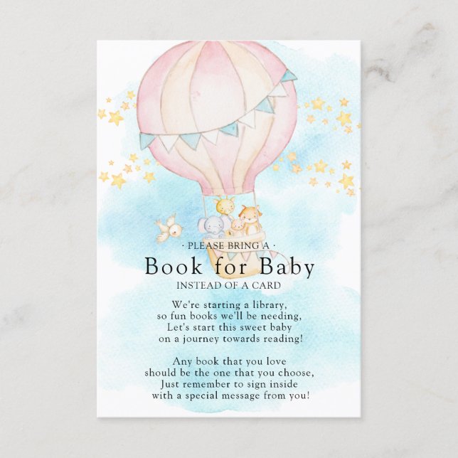 Baby Animals  Balloon Ride Book for Baby Card (Front)