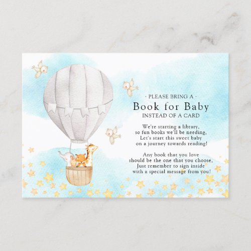 Baby Animals Balloon Ride Book for Baby Card