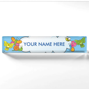 Baby Animals Desk Name Plate