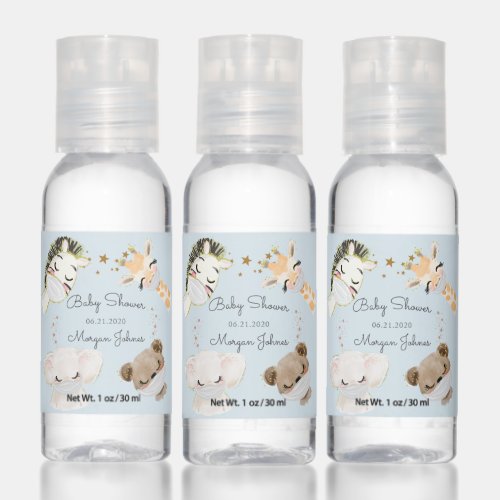 baby animals face masks baby shower hand sanitizer