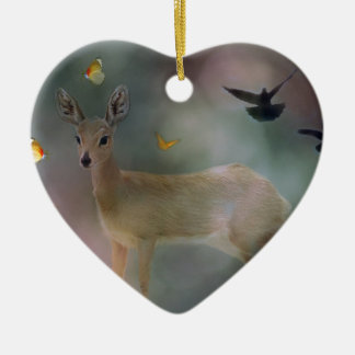 Baby animals forest fantasy ceramic ornament