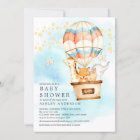 Baby Animals Hot Air Balloon Ride Baby Shower